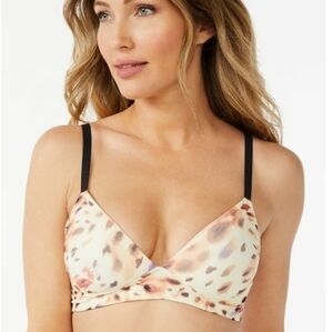 Sophia Intimates by Sophia Vergara Abstract Spotted Leopard‎ Print Bra Size L